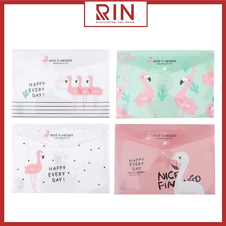 Bìa nút bấm A4 / Túi đựng tài liệu A4 - Retro Colors (ngẫu nhiên) - Ảnh 3