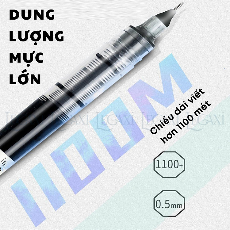 Bút gel Legaxi (0.5mm) - Mực xanh đỏ đen - Ảnh 5