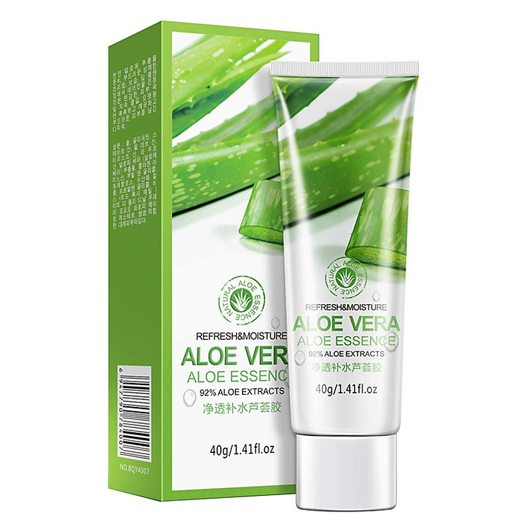 BIOAQUA 40g Aloe Gel Clear Essence Moisturizing Refreshing Sun Repair Oil Control Skin Care