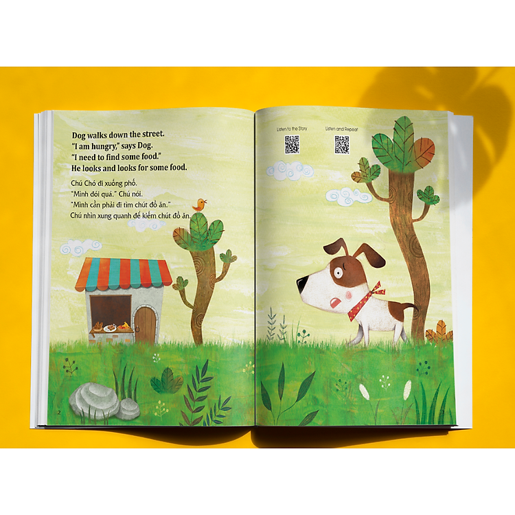 Học tiếng Anh cùng truyện ngụ ngôn Aesop - Chú Chó và cái bóng - Ảnh 3