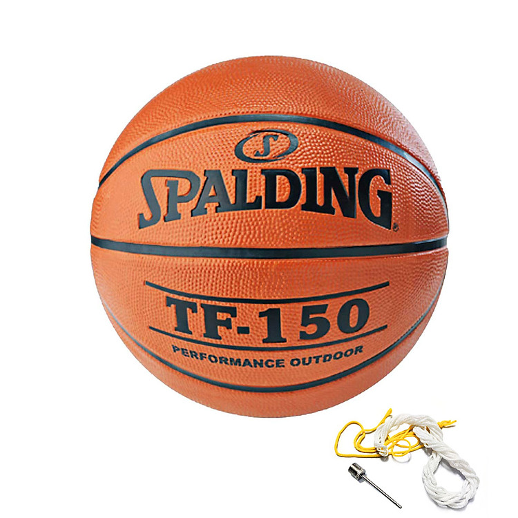 Quả bóng rổ Spalding TF-150 S7 có kim bơm, lưới đựng bóng