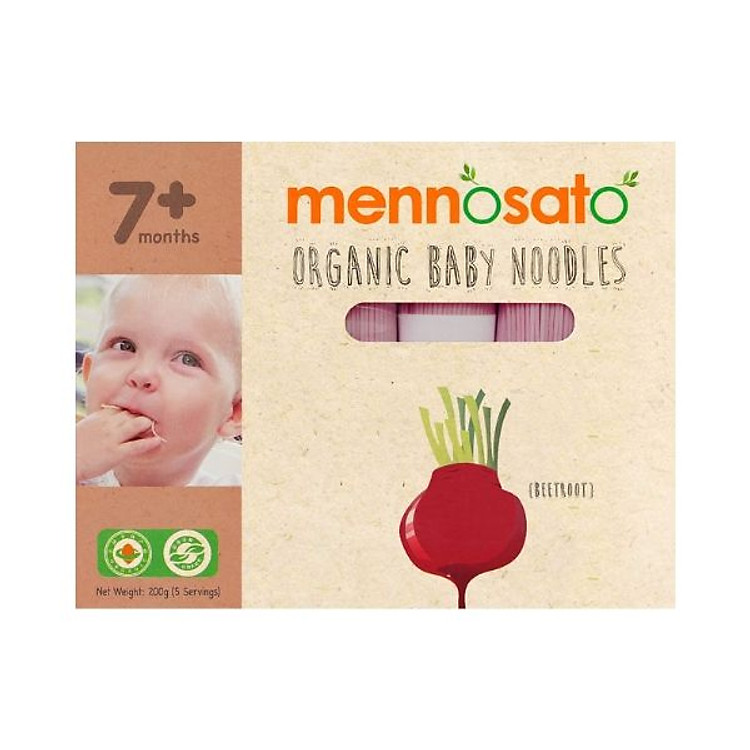 MÌ ăn dặm hữu cơ cho bé 200g Men No Sato