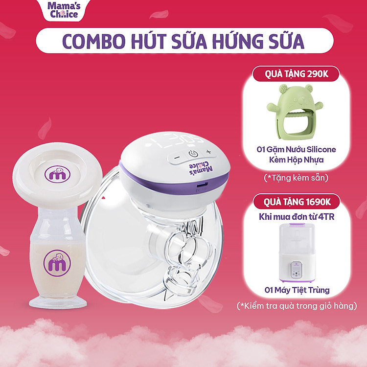 Mua tại Lazada: Combo Máy Hút Sữa Không Dây Mama’s Choice Chính hãng, giá tốt