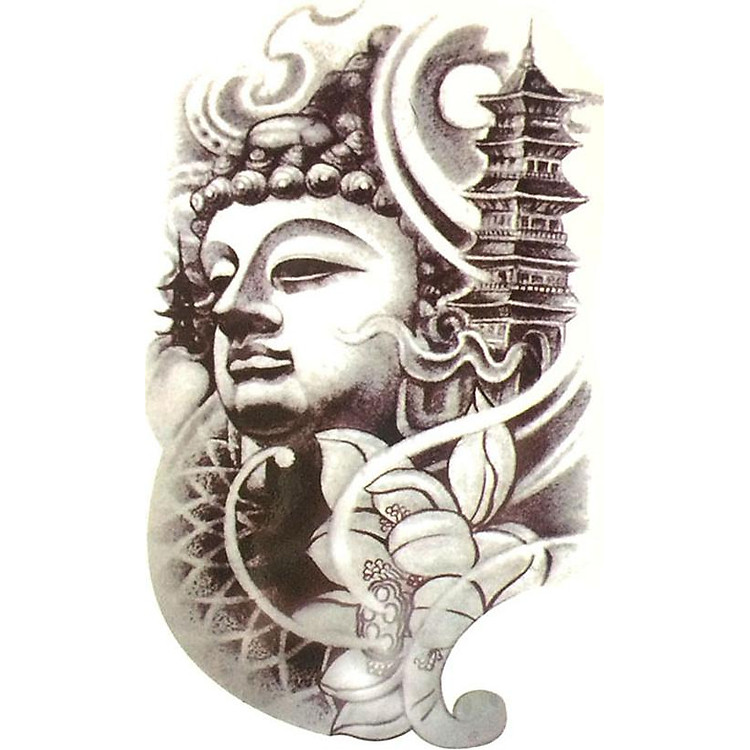 Hình Xăm Dán Phật QSA012
