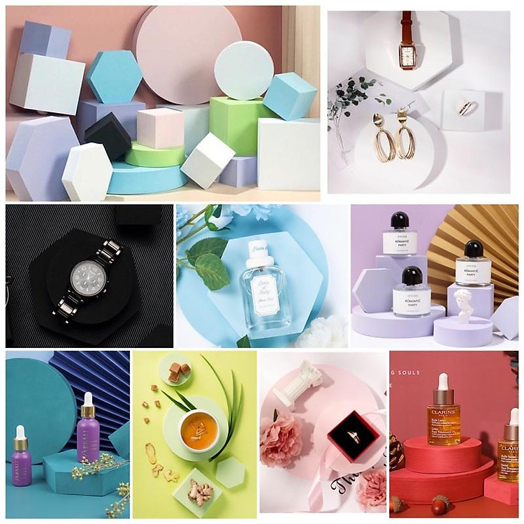 Hình Khối Chụp Ảnh Tròn, Vuông, Lục Giác, Chữ Nhật