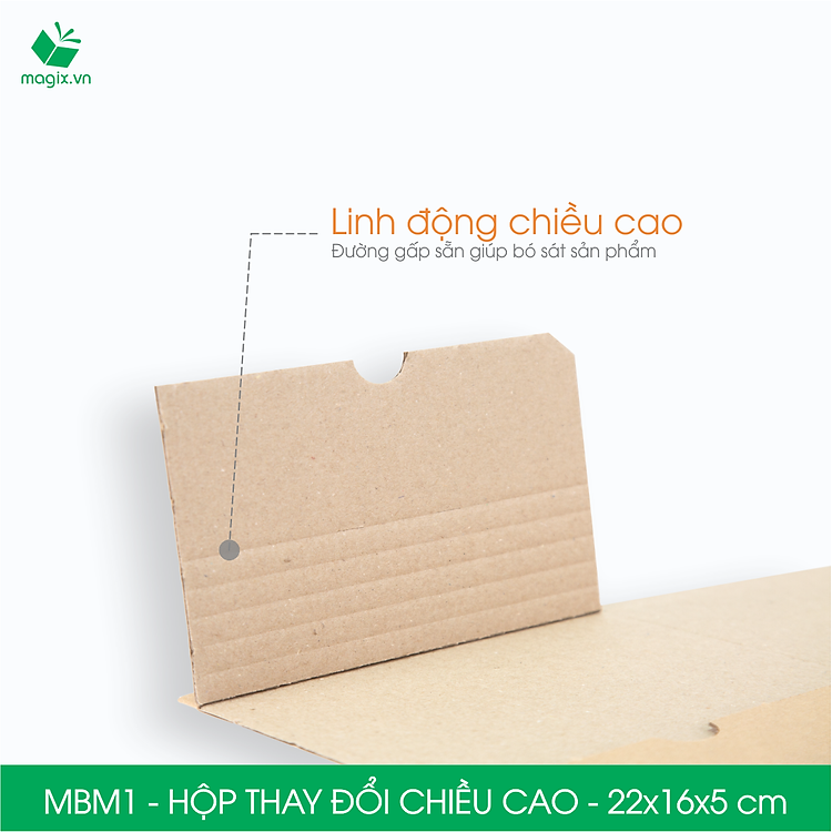 Hộp Carton MBM1 (22x16x5cm, 100 chiếc) - Ảnh 5