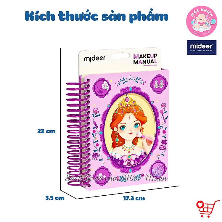 Sổ Tay Trang Điểm Công Chúa Mideer Chính hãng Giá tốt - Hình ảnh 3