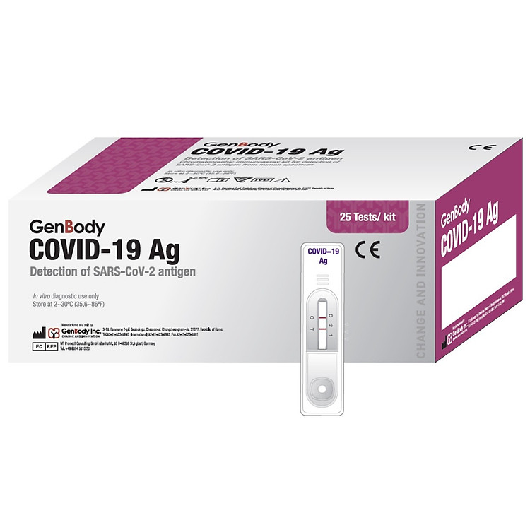 Kit test GenBody COVID-19 Ag - Hàn Quốc (1 hộp)