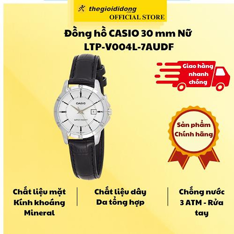 Đồng hồ CASIO 30 mm Nữ LTP-V004L-7AUDF - Hàng Chính Hãng
