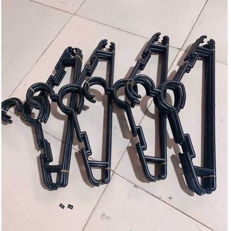 MÓC NHỰA TREO QUẦN ÁO ĐEN TO DÀY 42CM x 22cm, MÓC PHƠI TREO QUẦN ÁO NGƯỜI LỚN MÀU ĐEN ẢNH THẬT
