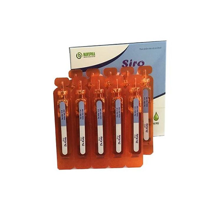 Siro ho Dr.KID hỗ trợ giảm ho, sổ mũi đau họng an toàn dạng ống ( 5 ống x 2 vỉ)