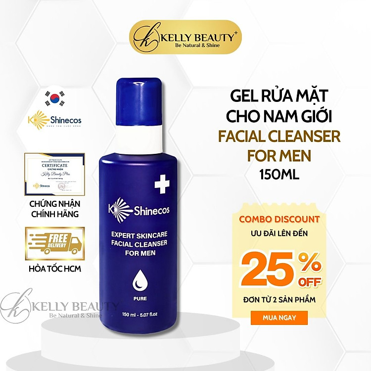 Gel Rửa Mặt Cho Nam KShinecos Facial Cleanser For Men | Kelly Beauty