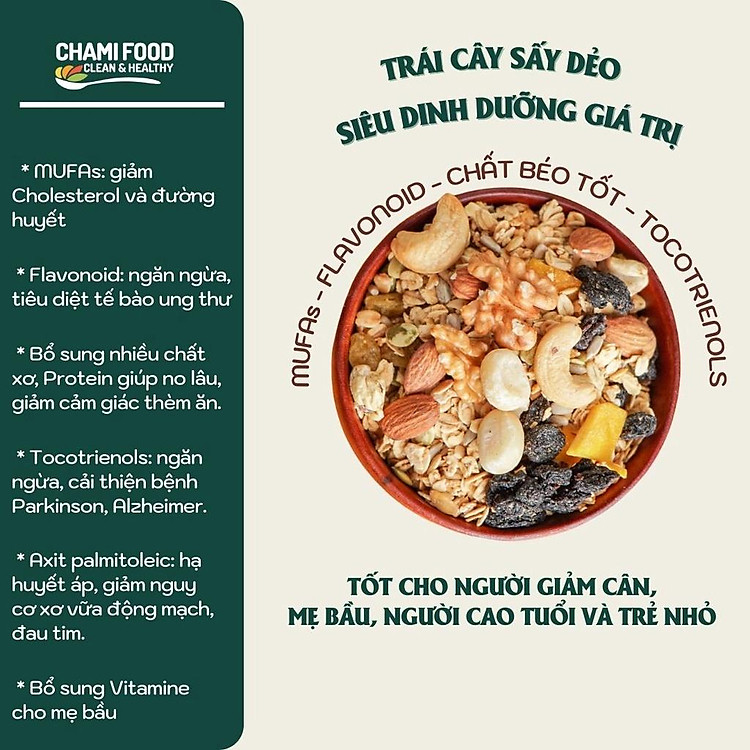 Granola Ăn Kiêng Chami Food 250g - Hình ảnh 4