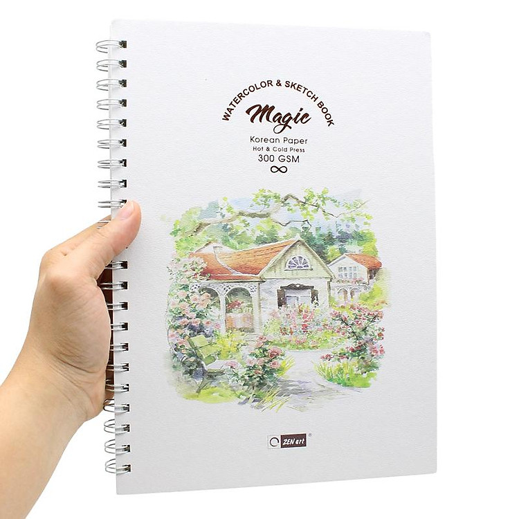 Sổ Vẽ Lò Xo A4 (20 tờ, 300gsm) - Ảnh 3