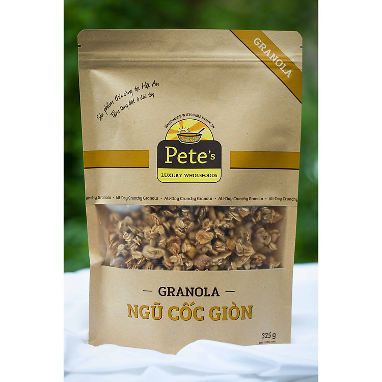 Ngũ cốc nướng giòn Granola 325g Pete's Luxury Wholefoods