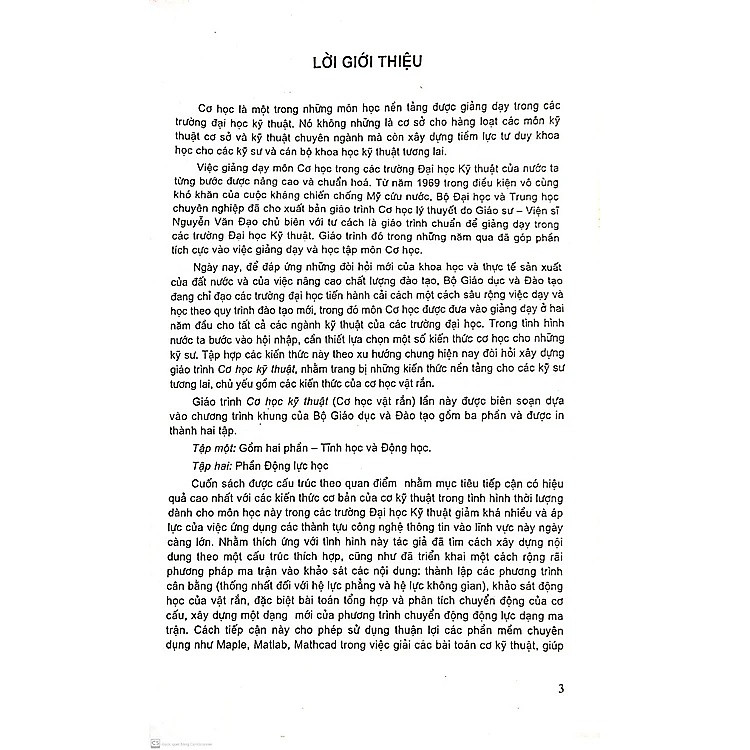 Cơ Học Kỹ Thuật - Tập 1: Tĩnh Học và Động Học - Ảnh 2