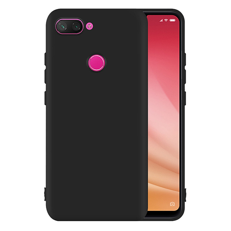 Ốp Lưng Cho Xiaomi Mi 8 Lite Nhựa Dẻo TPU Đen