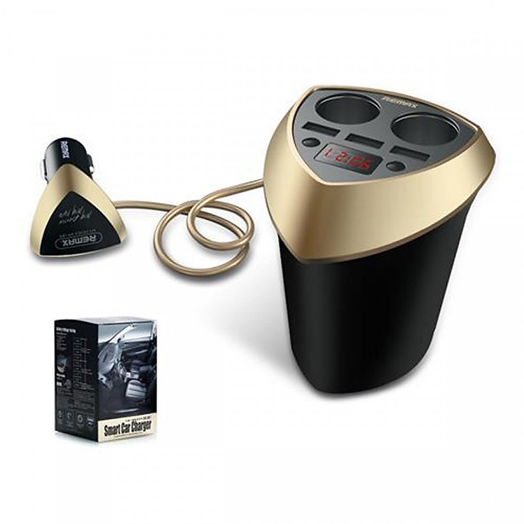 Củ sạc oto 3 cổng 3.4A & 2 tẩu cổng Remax CR-3XP (Hàng chính hãng)