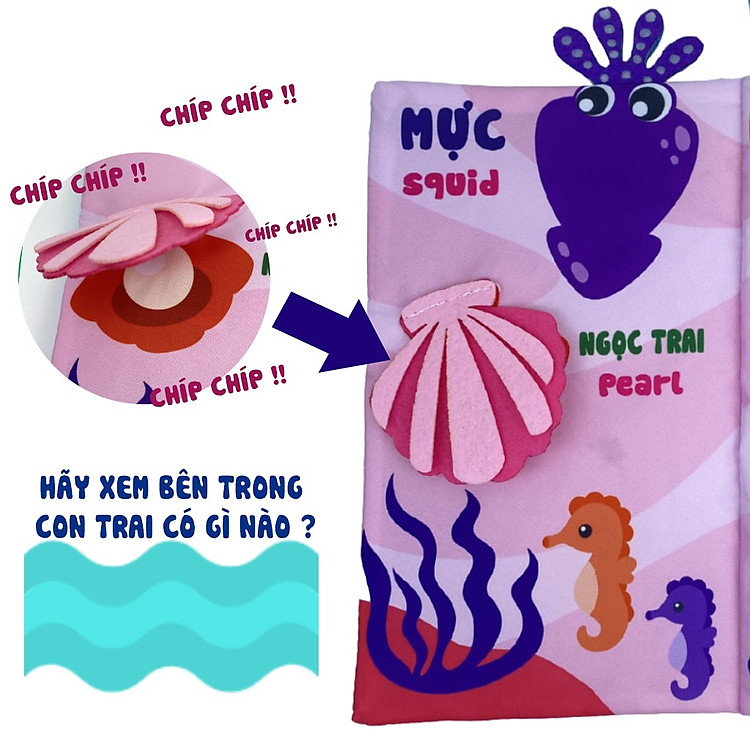 Sách Vải Tương Tác Đuôi Con Vật Chính hãng Giá rẻ - Hình ảnh 5