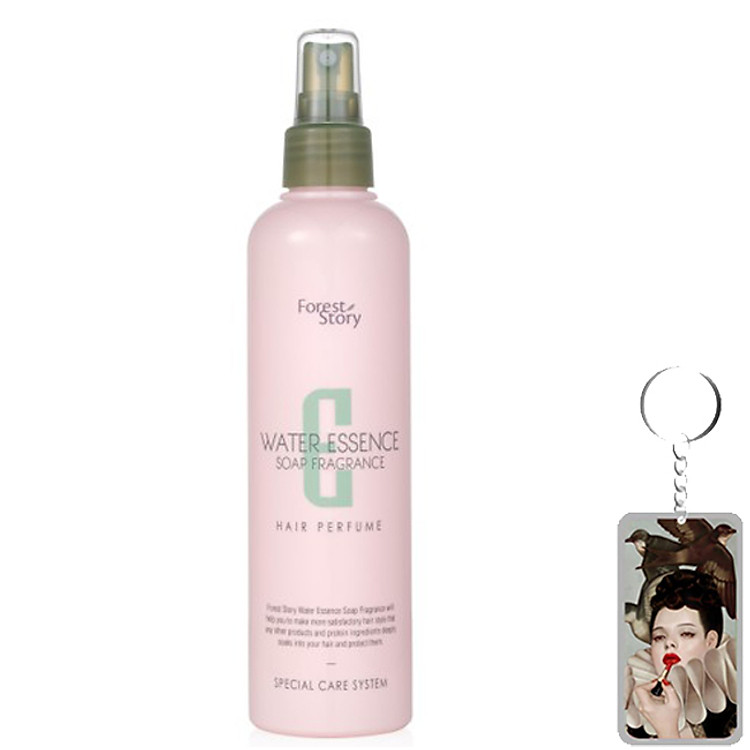 Keo xịt và tạo kiểu tóc hương nước hoa Confume Water Essence Soap Fragrance Hàn Quốc 252ml tặng móc khóa