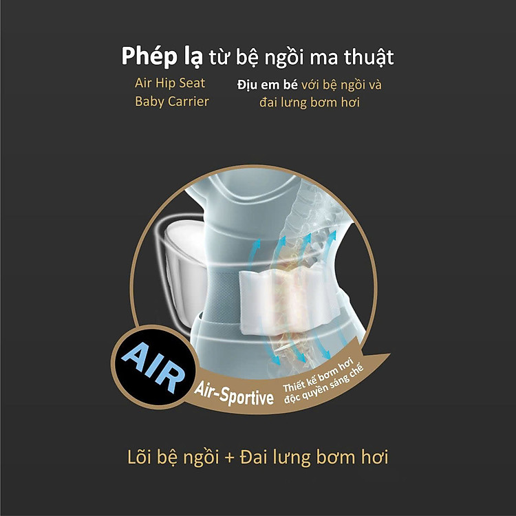 Địu Ngồi Đa Năng 5in1 KU-PLUS Chính hãng Giá tốt - Hình ảnh 5