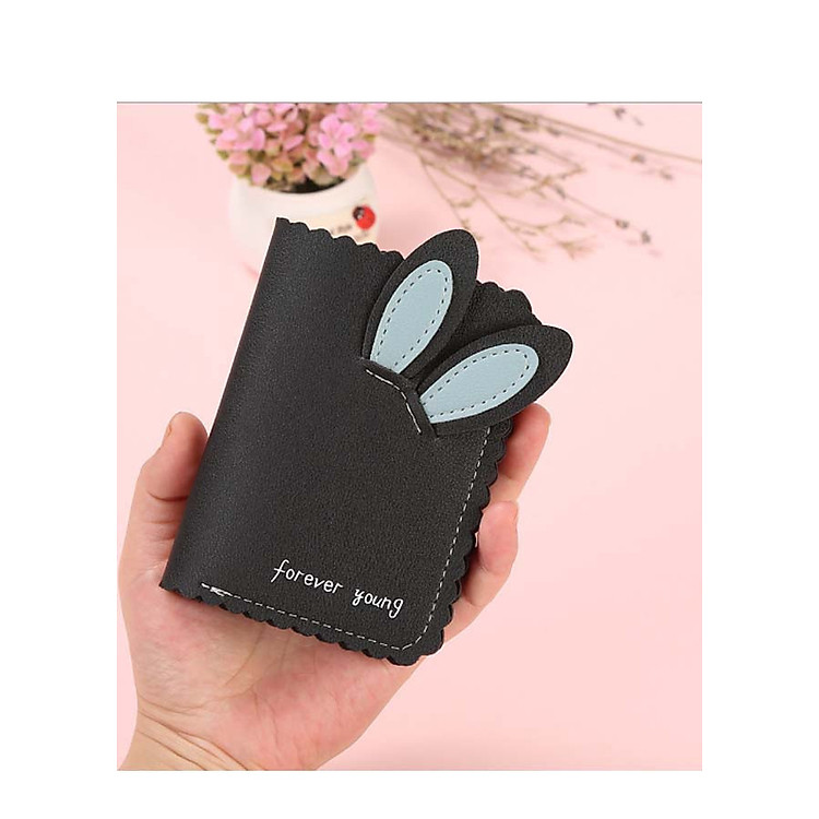 Ví nữ cầm tay mini hình tai thỏ ngăn L2 Shalla