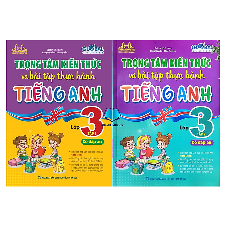 GLOBAL SUCCESS – Trọng tâm kiến thức và bài tập thực hành tiếng anh lớp 3 (Tập 1 + 2)