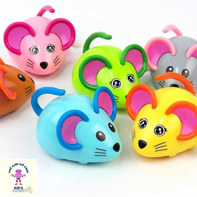 Đồ Chơi Vặn Dây Cót Giá Rẻ Cho Bé Hình Con Chuột Dễ Thương TPHCM