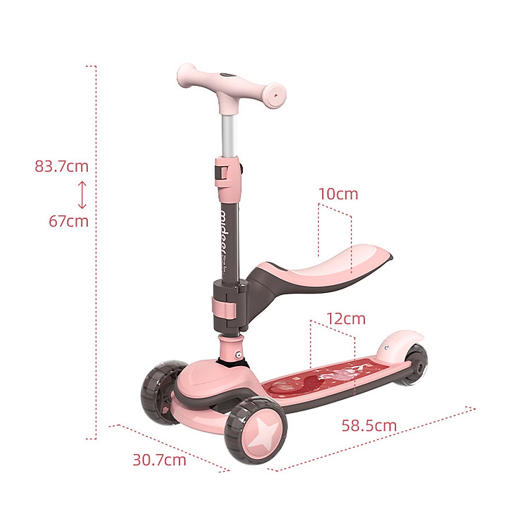 Mua Scooter Mideer 2 in 1 3 Bánh Gấp Gọn Chính hãng Tiết kiệm - Hình ảnh 4