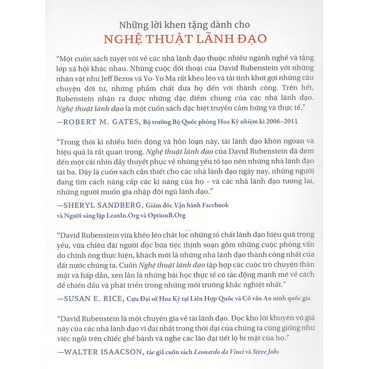 Nghệ thuật lãnh đạo - Chân dung những CEO, nhà sáng lập và những người thay đổi cuộc chơi vĩ đại nhất thế giới - Ảnh 2