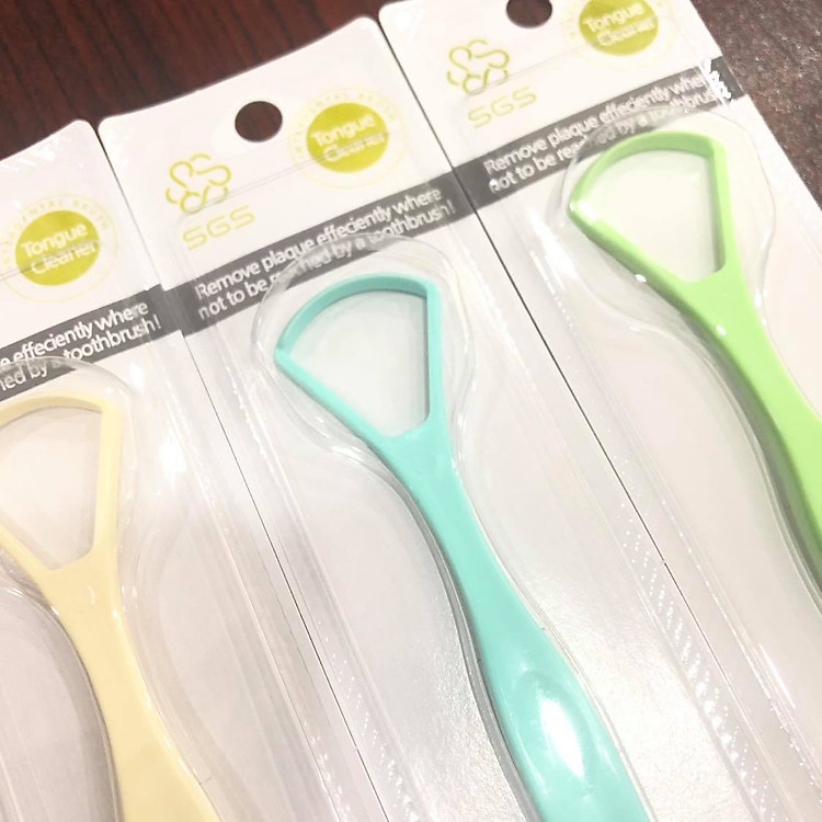 Dụng cụ vệ sinh lưỡi SGS bằng nhựa PP an toàn nhập khẩu từ Hàn Quốc