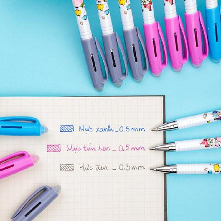 Bút Gel Xóa Được Mazzic - Tím - Ảnh 4