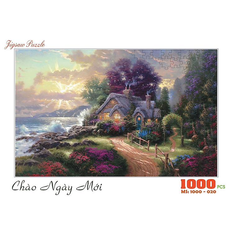 Bộ tranh xếp hình 1000 mảnh - Chào Ngày Mới Chính hãng Tiết kiệm - Hình ảnh 2