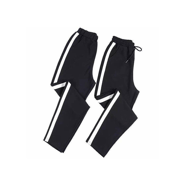Quần 1 sọc suôn unisex , Quần ống suôn 1 sọc , quần 1 line , quần sọc nam nữ nỉ cotton