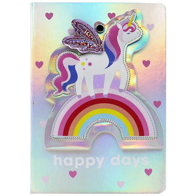 Sổ Bìa Lấp Lánh Unicorn Kẻ Ngang – MP UN23024