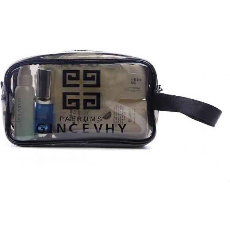 Túi Đựng Đồ Trang Điểm Trong Suốt Thành Nam- Màu Ghi (21 x 13 x 8 cm)