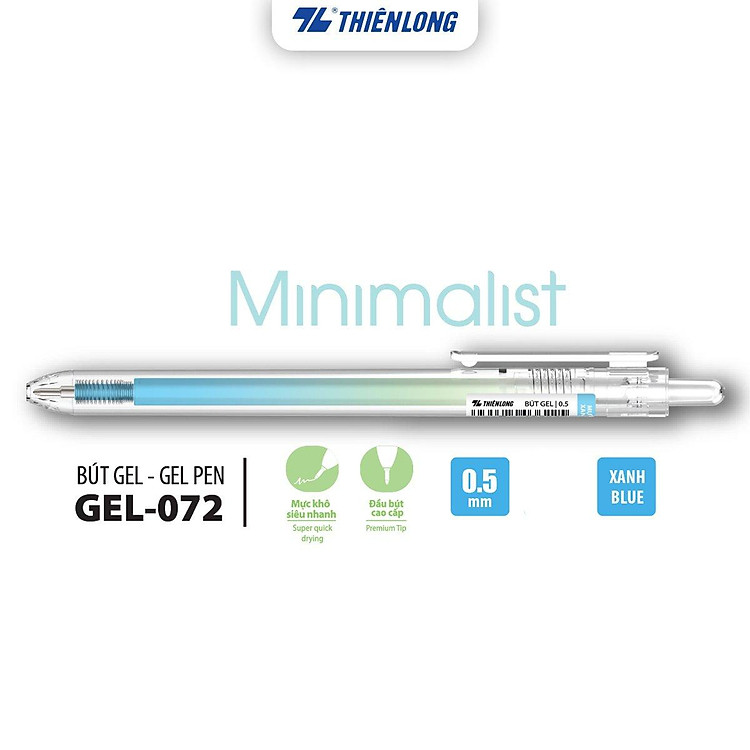 Bộ Bút gel Minimalist Thiên Long Gel-072 (10 chiếc) - Ảnh 2