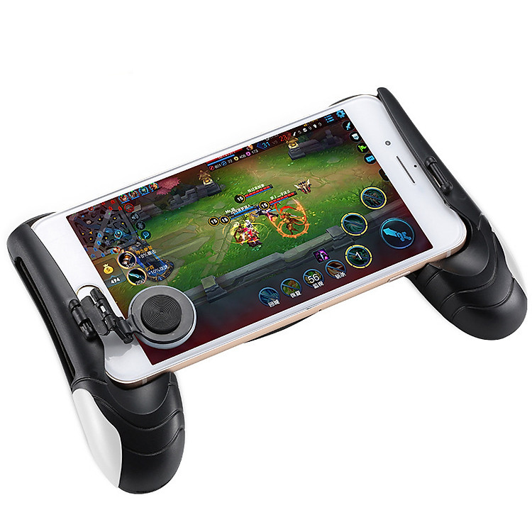 Tay Cầm Game Có Nút Di Chuyển Joystick Cho Điện Thoại Liên Quân Mobile, Pubg, Ros, Free Fire Controller Xách Tay Bracket IOS Android