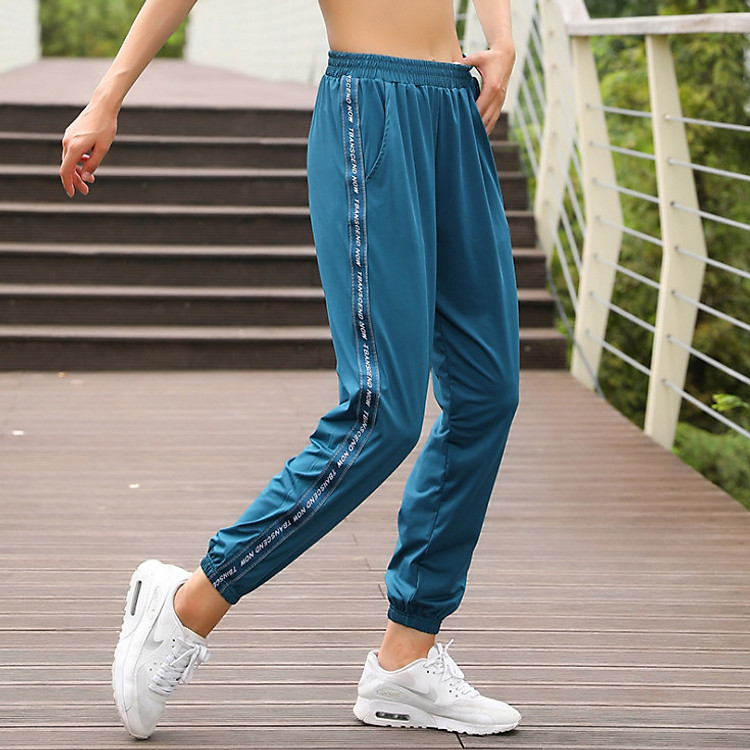 Quần dài Jogger thể thao nữ cao cấp tập gym yoga Aerobic và zuma JG03 xanh