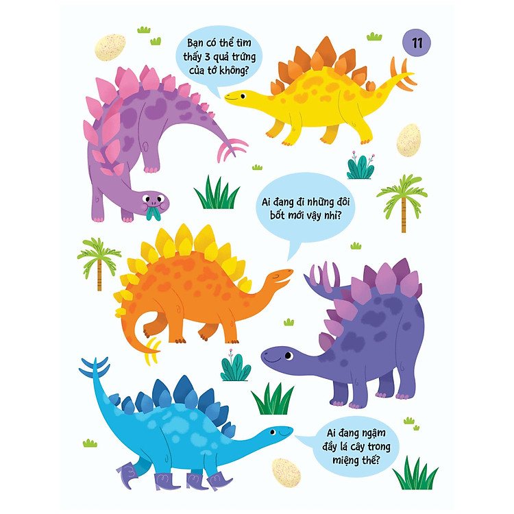 90++ Trò Chơi Phát Triển Chỉ Số IQ Cho Bé - Các Loài Khủng Long - Ảnh 2