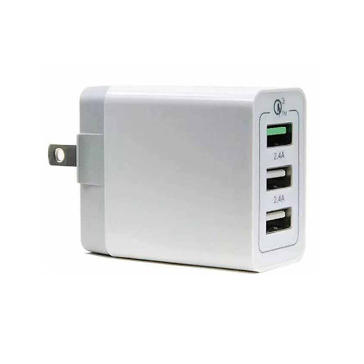 Cốc Qualcomm 3.0 sạc nhanh 3 cổng sạc USB - Hàng chính hãng