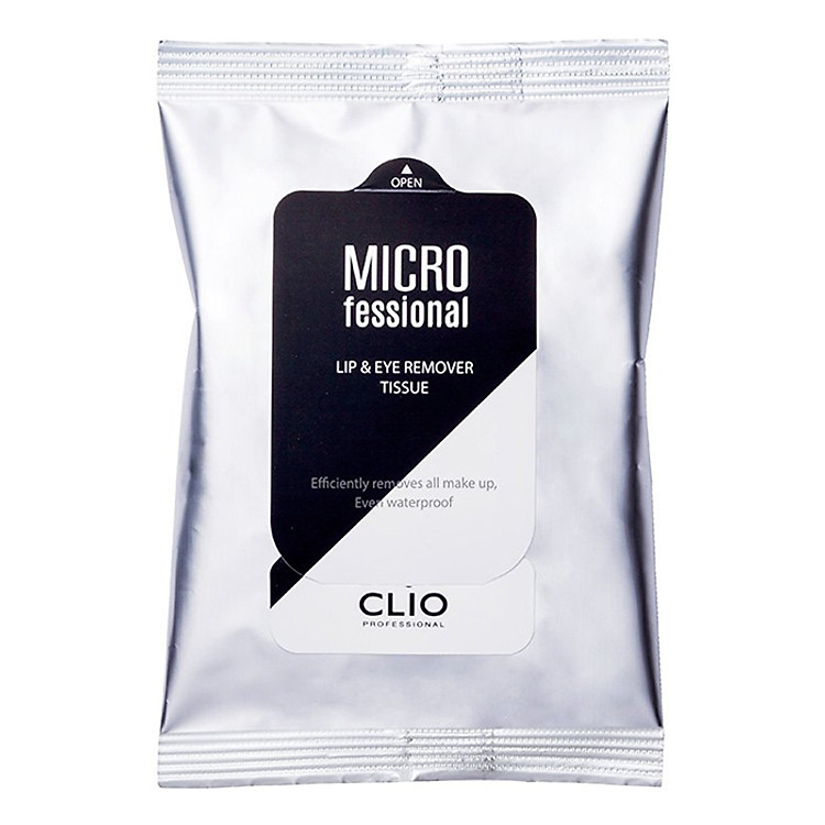 Khăn Giấy Tẩy Trang
Clio Micro-Fessional
Lip & Eye Remover Tissue