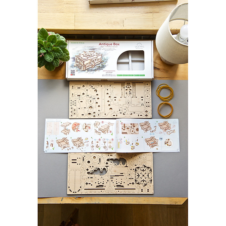 Mô Hình Gỗ Cơ Khí Ugears Hộp Nữ Trang Chính hãng Tiết kiệm - Hình ảnh 5