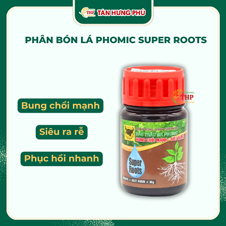 Phân Bón Lá NPK Sinh Học Đầu Trâu MK PHOMIC SUPER ROOTS chai 100ml