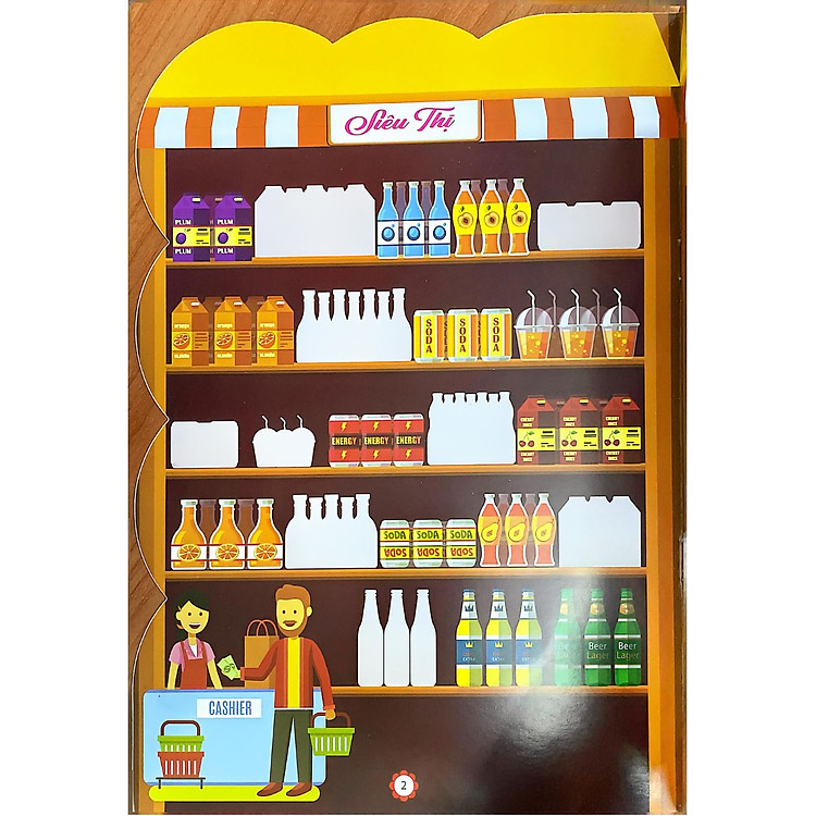 Bóc Dán Decal Thông Minh Sticker Đồ Hàng Bé Đi Hội Chợ Hàng Tiêu Dùng - Ảnh 4