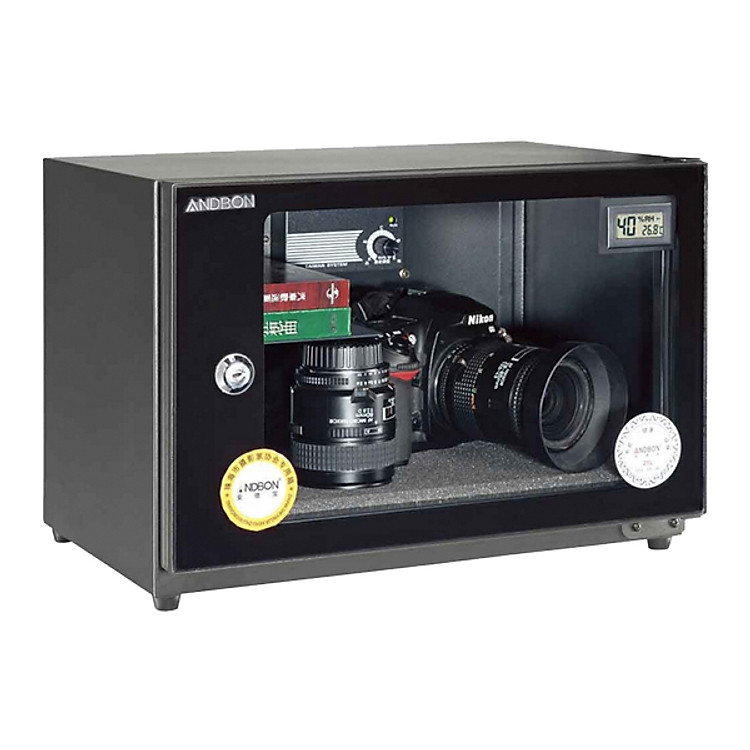 Combo Tủ Chống Ẩm Andbon AB-21C (20 Lít) + Bộ Vệ Sinh Máy Ảnh 8 in 1 + Tặng Khăn Lau Len (Da Thật) - Hàng Nhập Khẩu