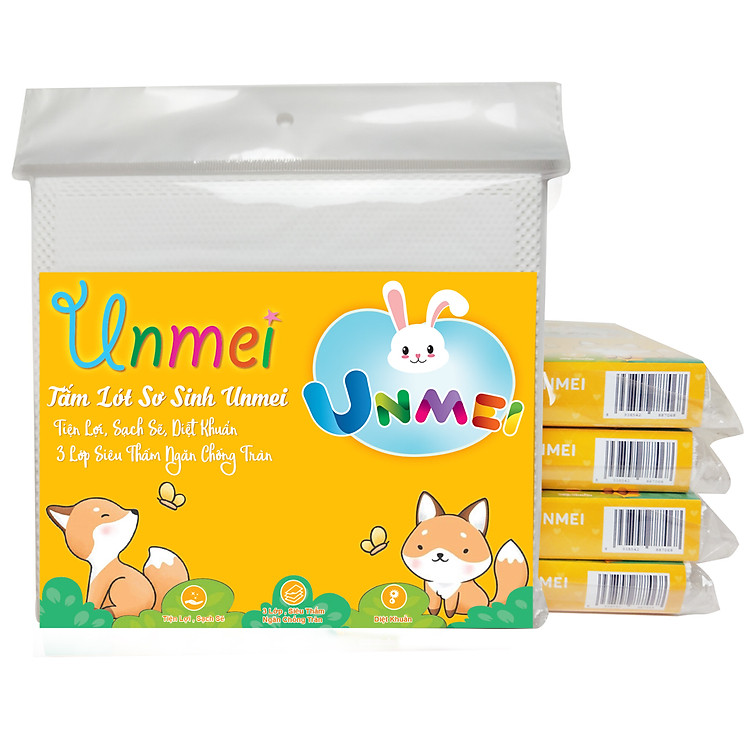 Tìm mua tại Avakids:Combo 5 Bịch Tấm Lót Xu Sơ Sinh Unmei, tràn ngập Khuyến mãi, Ưu đãi