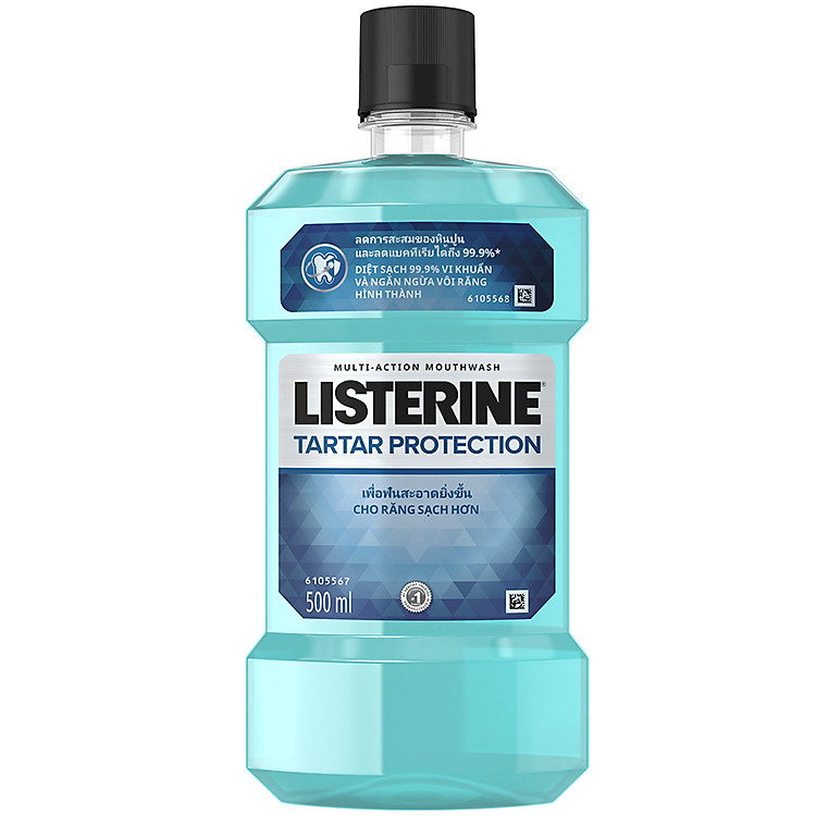 Nước Súc Miệng Ngăn Ngừa Vôi Răng Listerine Tartar Protection (500ml)