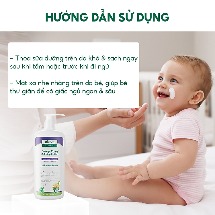 Sữa dưỡng thể cho bé Aleva 240ml Chính hãng Ưu đãi - Hình ảnh 4