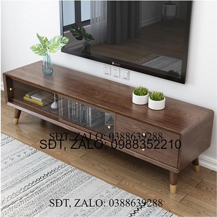 LUX.Kệ TiVi gỗ tự nhiên nguyên khối 1m8v- Nội thất gỗ phòng khách (kt 180x40x45cm)